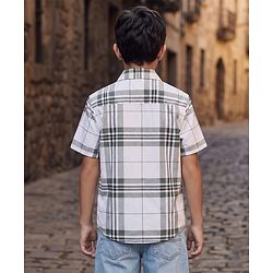 Pine Kids Cotton Woven Checks Shirts Half Sleeves Collar Multi Color 4-5 Years