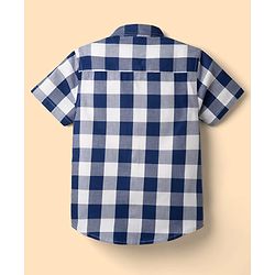 Pine Kids Cotton Woven Half Sleeves Checks Shirt With Printed T-Shirt - Multicolor