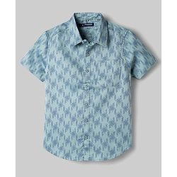 Pine Kids Cotton Woven Half Sleeves Printed Shirt & T-Shirt - Multicolor