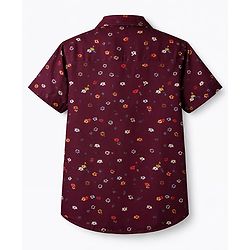 Pine Kids Cotton Woven Shirts Printed Half Sleeves Multi Color 4-5 Years