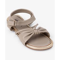 Pine Kids Sandals Velcro Closure in Tan