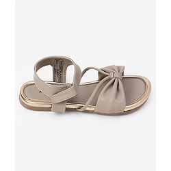 Pine Kids Sandals Velcro Closure in Tan