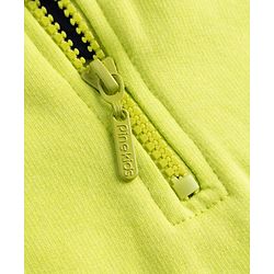 Pine Kids Cotton Knit Sweatshirt with Full Sleeves and Future Print in Green for 4-5 Years