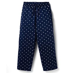 Pine Kids Cotton Knit Half Sleeves Polka Dots & Text Printed T-Shirt & Pyjama Night Suit - Navy Blue