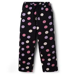 Pine Kids Cotton Knit Full Sleeves Polka Dots Printed Co-Ords T-Shirt & Pyjama Night Suit - Black