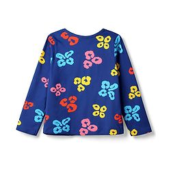 Pine Kids Cotton Knit Full Sleeves T-Shirt & Pyjama Co-ord Night Suit with Leopard Print - Navy Blue