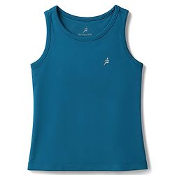 Pine Active Knit Sleeveless 4-Way Stretch Super-Soft Performance Solid T-Shirt - Light Blue