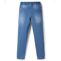 Pine Kids Denim Woven Ankle Length Washed Jeggings - Blue