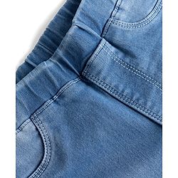 Pine Kids Denim Woven Ankle Length Washed Jeggings - Blue