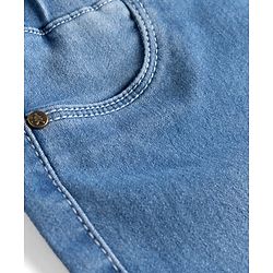Pine Kids Denim Woven Ankle Length Washed Jeggings - Blue