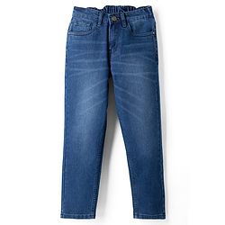 Pine Kids Denim Woven Washed Full Length Jeans - Blue