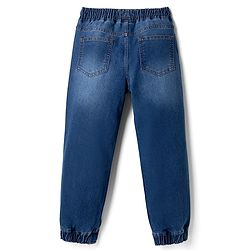Pine Kids Denim Woven Full Length Washed Jeans - Navy Blue