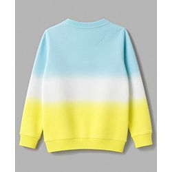 Pine Kids 100% Cotton Knit Full Sleeves Cool Printed Sweatshirt - Light Blue