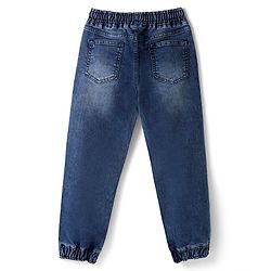 Pine Kids Woven Full Length Washed Denim Jeans - Blue