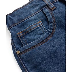 Pine Kids Denim Woven Full Length Washed Jeans - Blue