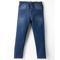Pine Kids Denim Woven Full Length Washed Jeans - Blue