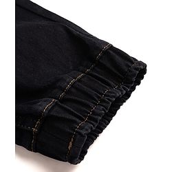 Pine Kids Denim Woven Full Length Washed Jeans - Black