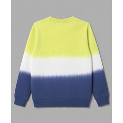 Pine Kids Cotton Knit  Full Sleeves Sweatshirt with Dude Print- Navy