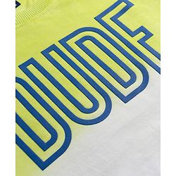 Pine Kids Cotton Knit  Full Sleeves Sweatshirt with Dude Print- Navy