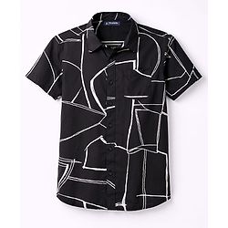 Pine Kids Cotton Woven Printed Shirts Half Sleeves Collar Multi Color 4-5 Years