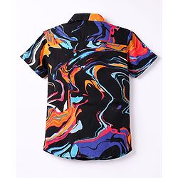 Pine Kids Cotton Woven Printed Half Sleeves Collar Shirt Multi Color 4-5 Years