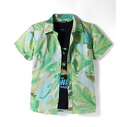 Pine Kids Cotton Woven Half Sleeves Printed Shirt & T-Shirt Multi Color 4-5 Years