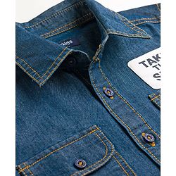 Pine Kids Cotton Woven Denim Shirts with Roll Up Sleeves Multi Color 4-5 Years