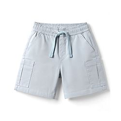 Pine Kids Cotton Knit Half Sleeves T-Shirt & Shorts Set - Golden & Grey