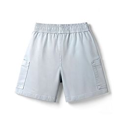 Pine Kids Cotton Knit Half Sleeves T-Shirt & Shorts Set - Golden & Grey