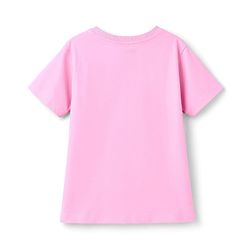 Pine Kids Cotton Knit Half Sleeves Top & Shorts Set with Miami Print - Pink