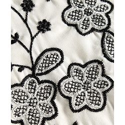 Pine Kids Cotton Woven Frock Style Tops Embroidered Half Sleeves White 4-5 Years
