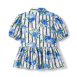 Pine Kids Cotton Woven Top Puff Sleeves Frock Style Floral Multi Color 4-5 Years