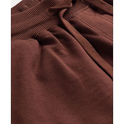 Pine Kids Knit Full Length Text Printed Lounge Pant - Brown
