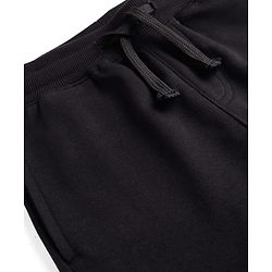 Pine Kids Cotton Knit Full Length Solid Lounge Pant With Cargo Pockets - Black