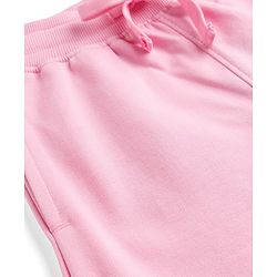 Pine Kids Cotton Knit Full Length Solid Lounge Pant With Cargo Pockets - Pink