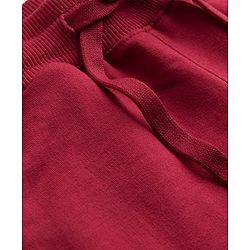 Pine Kids Knit Full Length Lounge Pant With Cargo Pockets - Red
