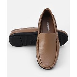 Pine Kids Slip On Formal Shoes - Tan
