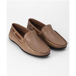 Pine Kids Slip On Formal Shoes - Tan