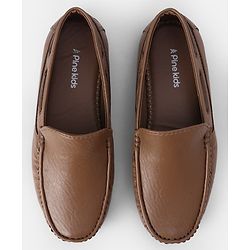 Pine Kids Slip On Formal Shoes - Tan