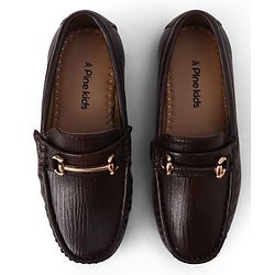 Pine Kids Slip On Formal & Party Wear With Applique - Brown