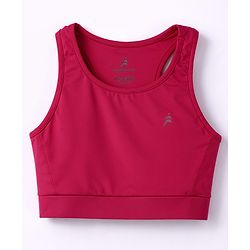 Pine Active Knit Sleeveless Super Stretch Extra Soft Sports Bra - Purple
