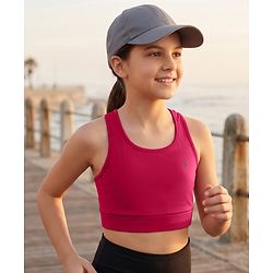 Pine Active Knit Sleeveless Super Stretch Extra Soft Sports Bra - Purple