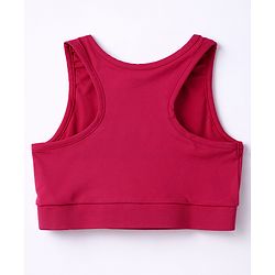 Pine Active Knit Sleeveless Super Stretch Extra Soft Sports Bra - Purple