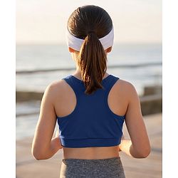 Pine Active Lycra Knit Sleeveless Super Stretch Sports Bra - Navy Blue
