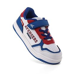 Pine Kids Marvel Velcro Closure Casual Shoes With Avengers Print - White & Red
