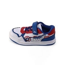Pine Kids Marvel Velcro Closure Casual Shoes With Captain America Print - White & Red