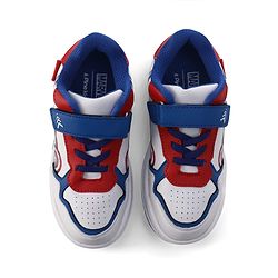 Pine Kids Marvel Velcro Closure Casual Shoes With Captain America Print - White & Red