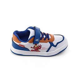 Pine Kids Marvel Velcro Closure Casual Shoes With Iron Man Print - Blue & White