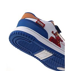 Pine Kids Marvel Velcro Closure Casual Shoes With Iron Man Print - Blue & White