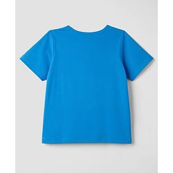 Pine Kids Cotton Knit Half Sleeves Butterfly Printed T-Shirt & Pyjama Night Suit - Blue